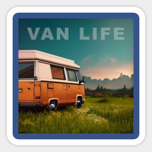 Van Life Camper RV Outdoors in Nature Sticker